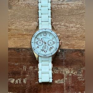 Watch - White silicone and stainless steel